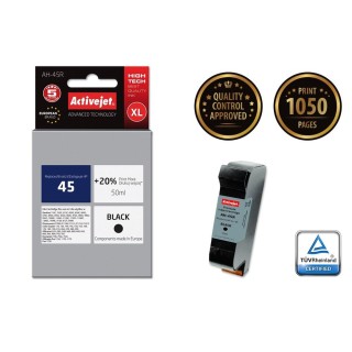 Activejet AH-45R Ink Cartridge (replacement for HP 45 51645A; Premium; 50 ml; black)