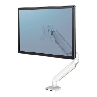 Fellowes Ergonomics Arm for 1 Monitor Platinum Series, White