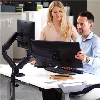 Fellowes Ergonomics arm for 2 monitors EPPA™ black