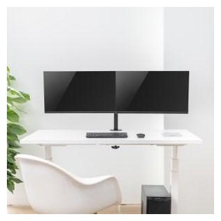 Maclean MC-884 monitor mount / stand 81.3 cm (32") Black Desk