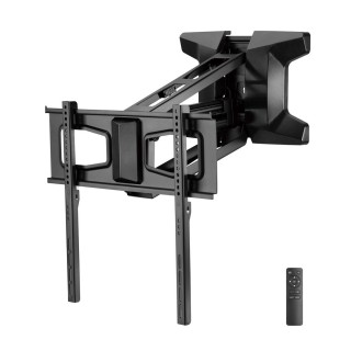 Maclean MC-891 Electric TV Wall Mount Bracket with Remote Control Height Adjustment 37'' - 70" max. VESA 600x400 up to 35kg Above Fireplace Mount Sturdy