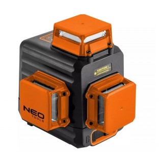 NEO Tools 3D green laser with carrying case, target plate, magnetic holder and charger included