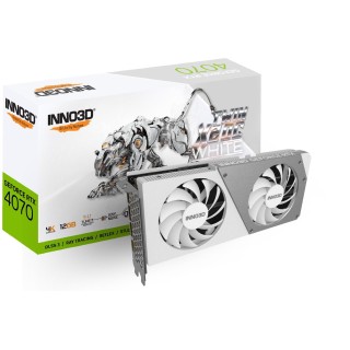 INNO3D GeForce RTX 4070 TWIN X2 OC WHITE DLSS 3 graphics card