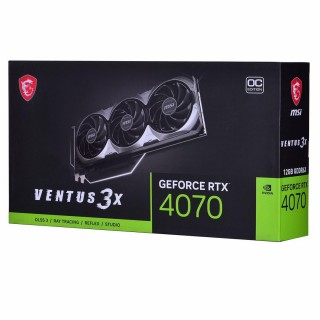 MSI GEFORCE RTX 4070 VENTUS 3X E 12G OC graphics card NVIDIA 12 GB GDDR6X