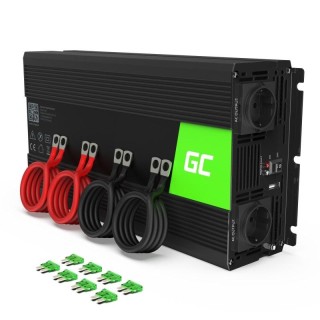 Green Cell INV20 power adapter/inverter Indoor 4000 W Black