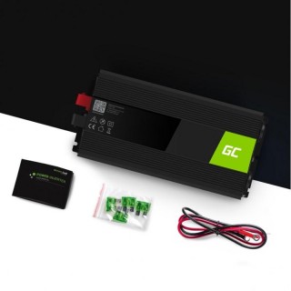 Green Cell INV24 power adapter/inverter Auto 1500 W Black
