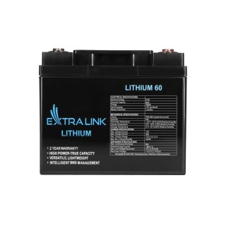 Extralink Accumulator LiFePO4 60AH 12.8V, BMS