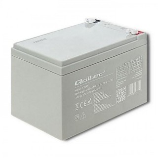 Qoltec AGM Battery | 12V | 14Ah | Maintenance-free | Efficient | LongLife | to UPS, security