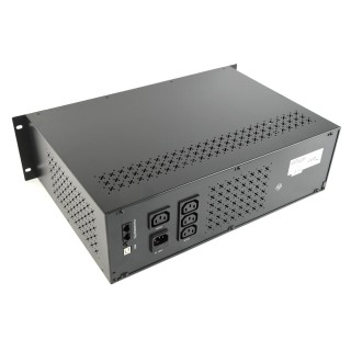 Gembird - Ups rack 19'' 3.4u 1500va, 4xiec 230v out, iec14 in,rj11, usb, lcd Line-Interactive 1.5 kVA 900 W 4 AC outlet(s)