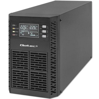 Qoltec 52280 Uninterruptible Power Supply UPS | 1kVA | 1000W | Power factor 1.0 | LCD | EPO | USB | On-line