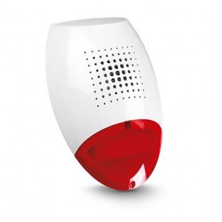 Satel SP-500 R Wired siren Outdoor Red, White