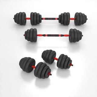 6IN1 WEIGHT SET HMS SGN140 (BARBELL, DUMBBELL AND KETTLEBELL) 40KG