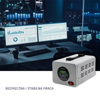 Qoltec 50728 Automatic Voltage Stabilizer AVR PRO 1000VA 3%