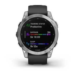 Garmin fenix 7 3.3 cm (1.3") MIP 47 mm Digital 260 x 260 pixels Touchscreen Silver Wi-Fi GPS (satellite)