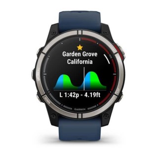 Garmin quatix 7 3.3 cm (1.3") AMOLED 47 mm Digital 416 x 416 pixels Touchscreen Blue Wi-Fi GPS (satellite)