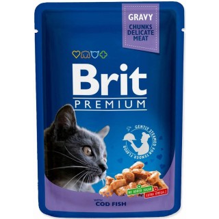 BRIT Premium Cat Cod Fish - wet cat food - 100g
