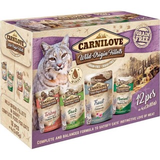 CARNILOVE Cat Wild Origin Fillets - wet cat food - 12x85g