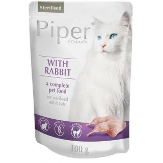DOLINA NOTECI Piper Animals Sterilised  Rabbit - wet cat food - 100 g