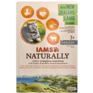 IAMS Naturally Senior with New Zealand lamb in gravy - wet cat food - 85g