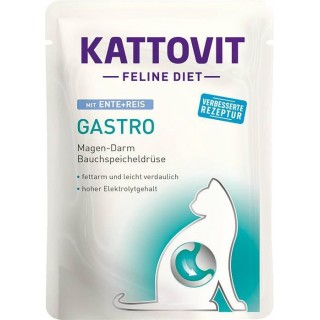 KATTOVIT Feline Diet Gastro Duck with rice - wet cat food - 85g