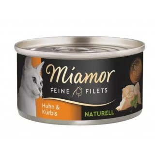 MIAMOR Feine Filets Naturell Chicken with pumpkin - wet cat food - 80g