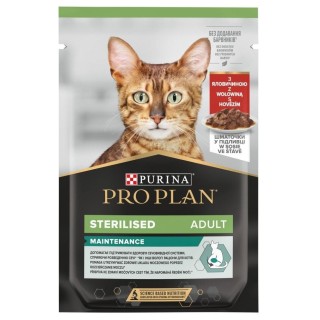 PURINA Pro Plan Cat Sterilised Maintenance Beef - wet cat food - 85 g