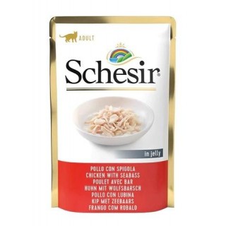 SCHESIR in jelly Chicken with seabass - wet cat food - 85 g