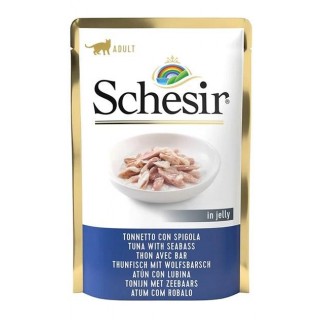 SCHESIR in jelly Tuna with seabass - wet cat food - 85 g