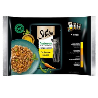 SHEBA sachets in sauce Nature's Collection poultry - wet cat food - 4x85g