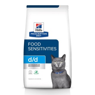 HILL'S PRESCRIPTION DIET Feline d/d Dry cat food Duck, Peas 1,5 kg