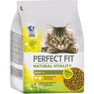 PERFECT FIT Natural Vitality Turkey with chicken - dry cat food - 6kg