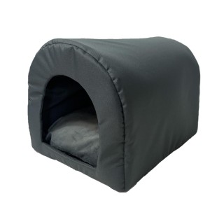 GO GIFT Dog and cat cave bed - graphite - 40 x 33 x 29 cm