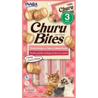 INABA Churu Bites Chicken with tuna and salmon - cat treats - 3x10 g