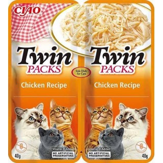 INABA Twin Packs Chicken - cat treats - 2 x 40g