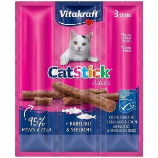VITAKRAFT CatStick Classic Cod and saithe - cat treats - 18g