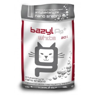 BAZYL Ag+ Super Premium Compact White - bentonite litter - 20 l