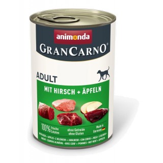 ANIMONDA GranCarno Adult Pork with venison and apple - wet dog food - 400g