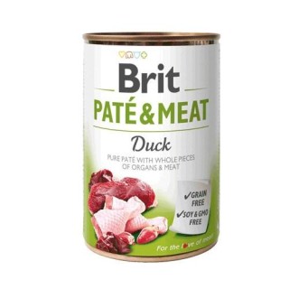 BRIT Pate&Meat Adult Duck - Wet dog food - 400 g
