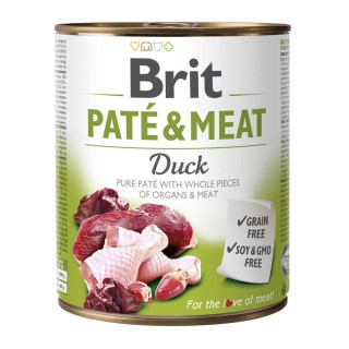BRIT Paté & Meat with Duck - wet dog food - 800g