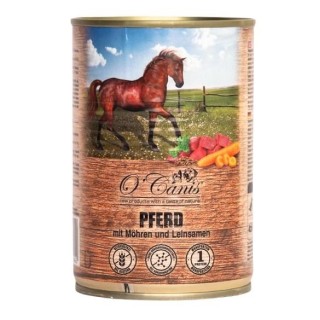 O'CANIS Horse meat with vegetables and linseed  - Wet dog food - 400 g