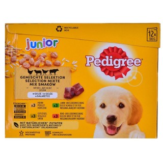 PEDIGREE Junior Selection Mix - Wet dog food - 12x100 g