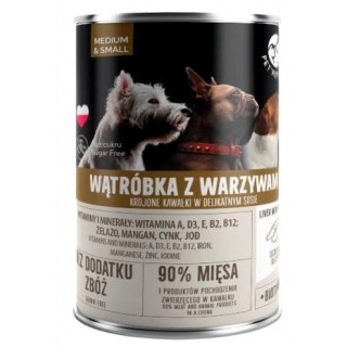 PET REPUBLIC Adult Medium & Small Liver with vegetables - wet dog food - 400g
