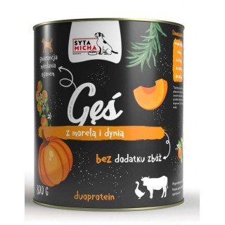 SYTA MICHA Goose with apricots and pumpkin - wet dog food - 800g