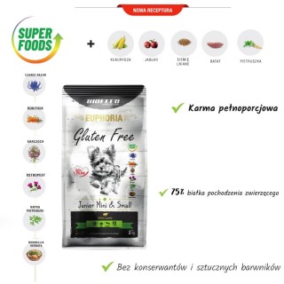 BIOFEED Euphoria Gluten Free Junior mini & small Lamb - dry dog food - 12kg