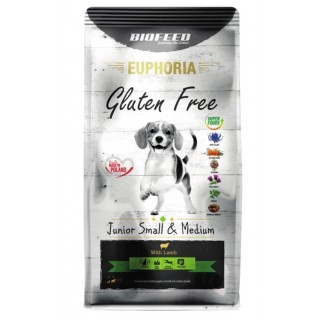 BIOFEED Euphoria Gluten Free Junior small & medium Lamb - dry dog food - 12kg