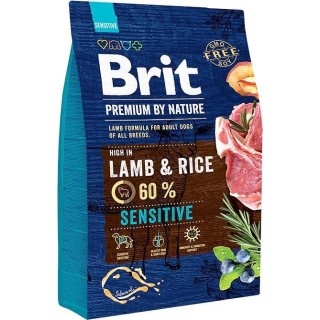 BRIT Premium by Nature Sensitive Lamb with rice - dry dog food - 3 kg