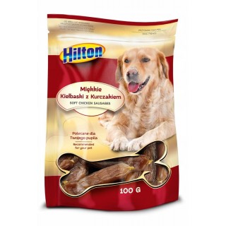 HILTON Soft chicken sausages - dog treat - 100g