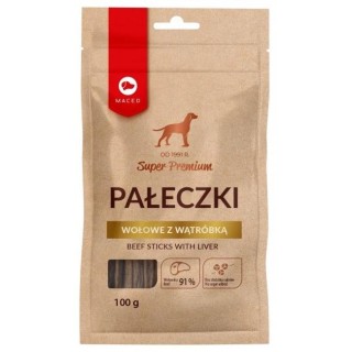 MACED Beef Sticks with liver - Dog treat - 100g