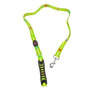 DOGGY VILLAGE Signal leash MT7121 green  - LED dog leash - 1.2 m