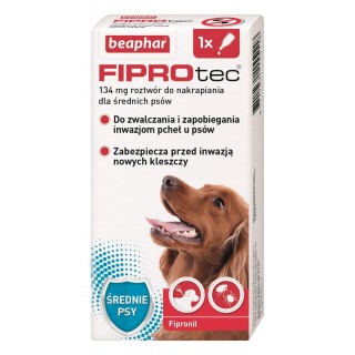 BEAPHAR Drops against fleas and ticks for dogs M - 1 x 134 mg